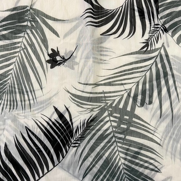 Kona Sol Tropical Print Sheer Kaftan Beach Cover Up - Picture 12 of 16